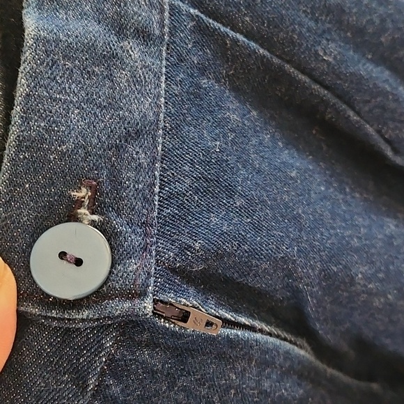 Hand Sewn Vintage Denim Skit With Eyelet Details - Picture 8 of 12